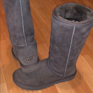Tall grey Uggs